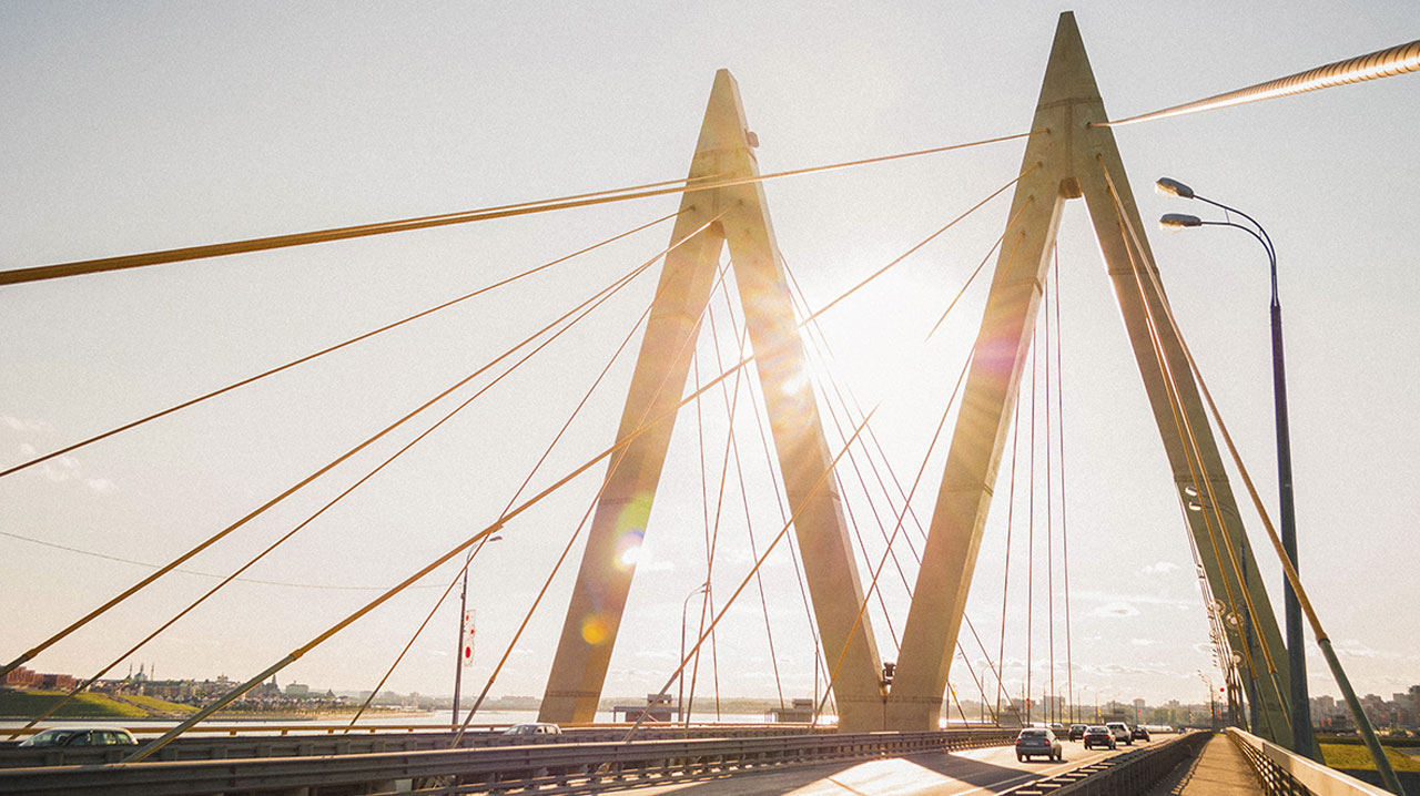 A road bridge in Kazan